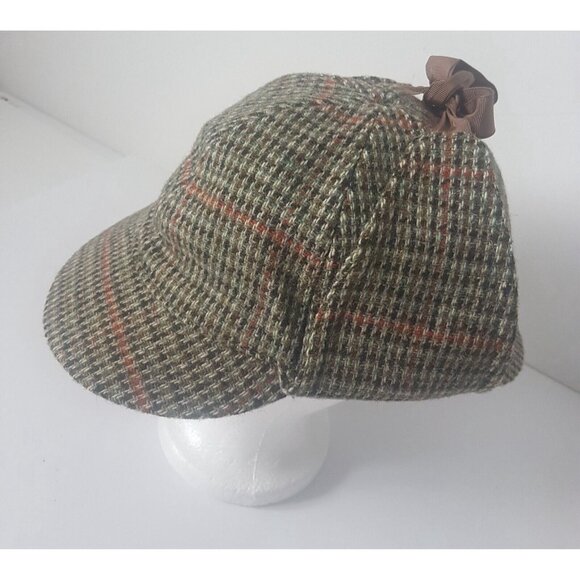 FAILSWORTH LONDON Vintage Sherlock Holmes Wool Blend Hat Cap 7/57 London Eaton's - Picture 10 of 14